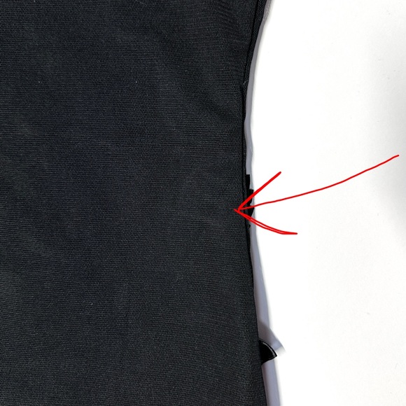 Pretty Angel Ruffled Ribbon Embellished Rhinestone Mesh Bodycon Dress Medium - Picture 13 of 13